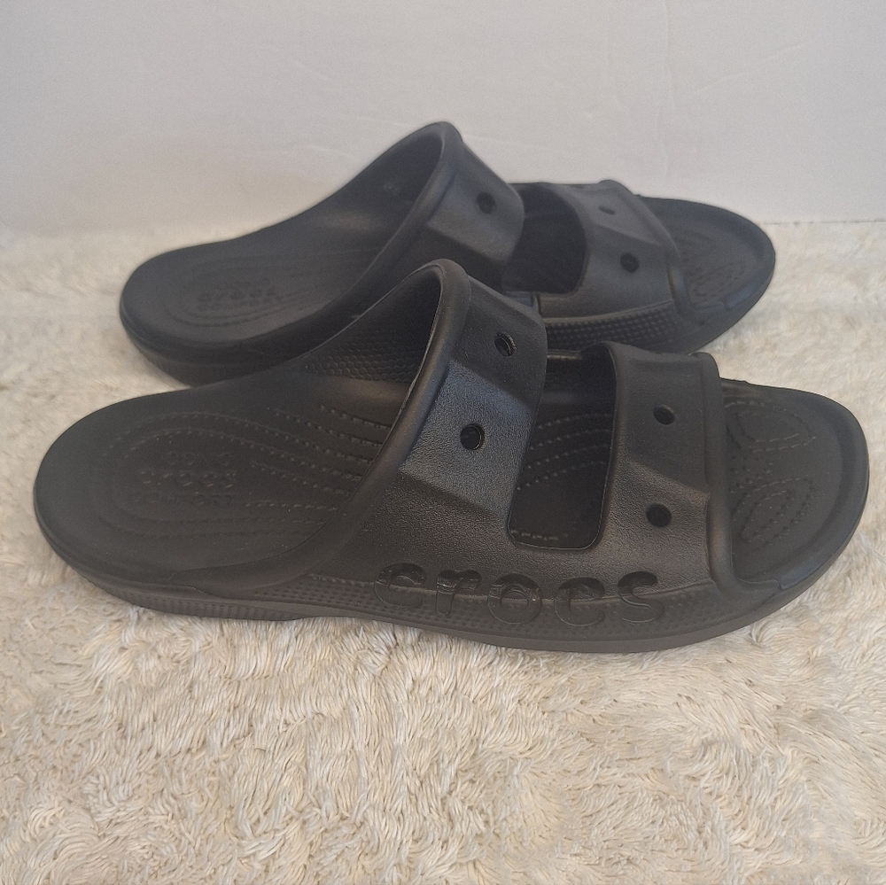 Crocs Men's Black Slide Sandals